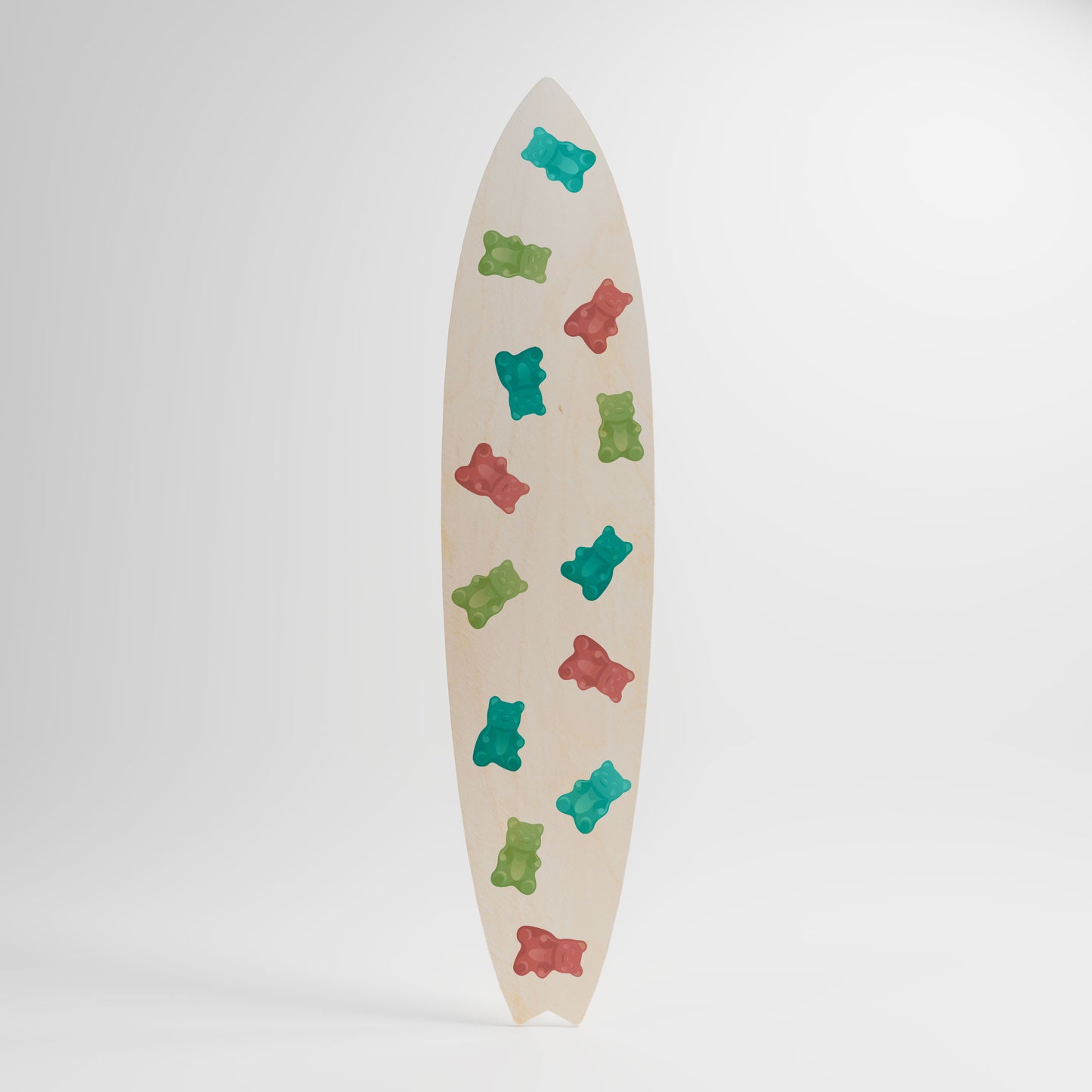 GUMMY BEARS Decorative Plywood Surfboard