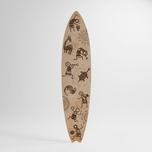 AFRICAN STYLE Tavola da surf decorativa in compensato