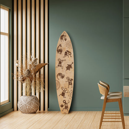 AFRICAN STYLE Decorative Plywood Surfboard