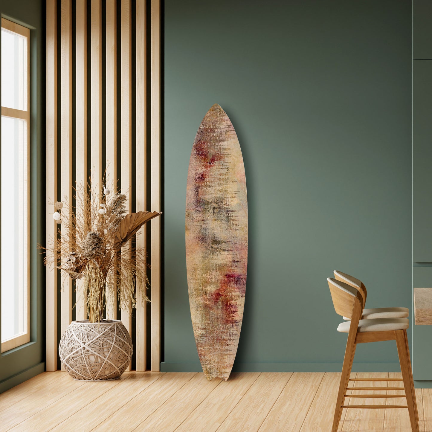 VEILED SUMMIT Decorative Plywood Surfboard