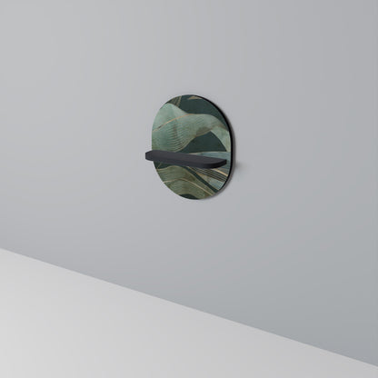 Mensola ovale ROYAL GREEN in finitura nera