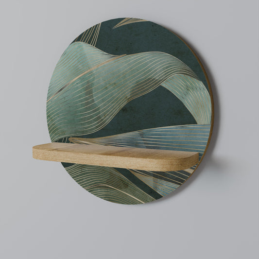 Mensola rotonda ROYAL GREEN in effetto rovere