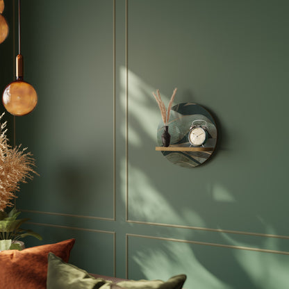 Mensola rotonda ROYAL GREEN in effetto rovere
