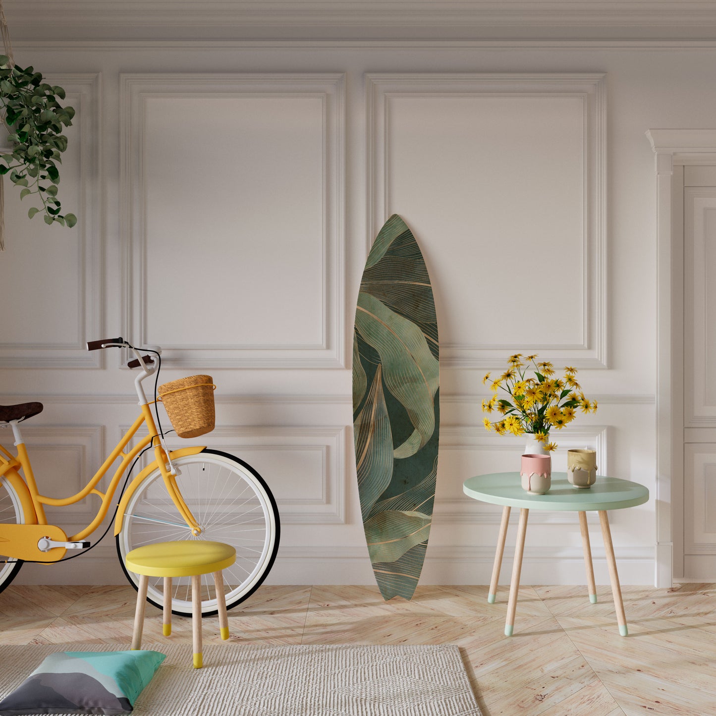ROYAL GREEN Surfboard Decorative Panel