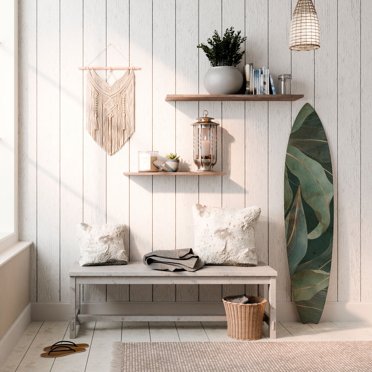 ROYAL GREEN Surfboard Decorative Panel