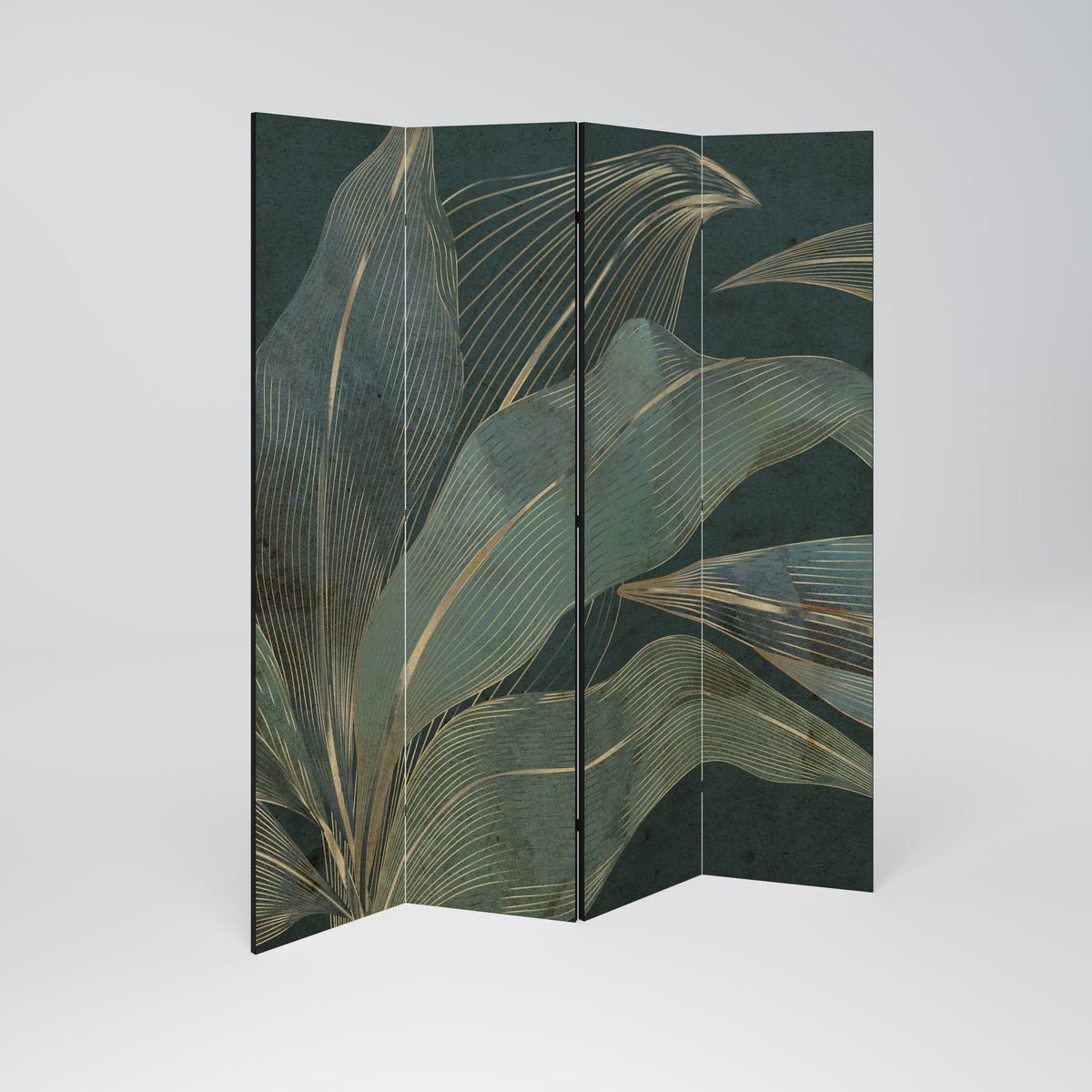 ROYAL GREEN Paravento Decorativo a 4 Pannelli