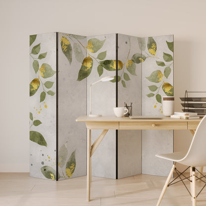 ELEGANT BOTANICS Divisorio decorativo per ambienti a 5 pannelli