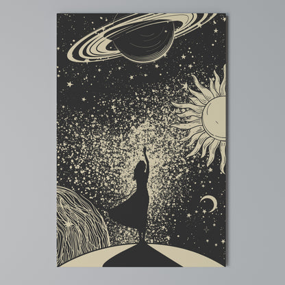 MYSTIC UNIVERSE Stampa su Tela Verticale