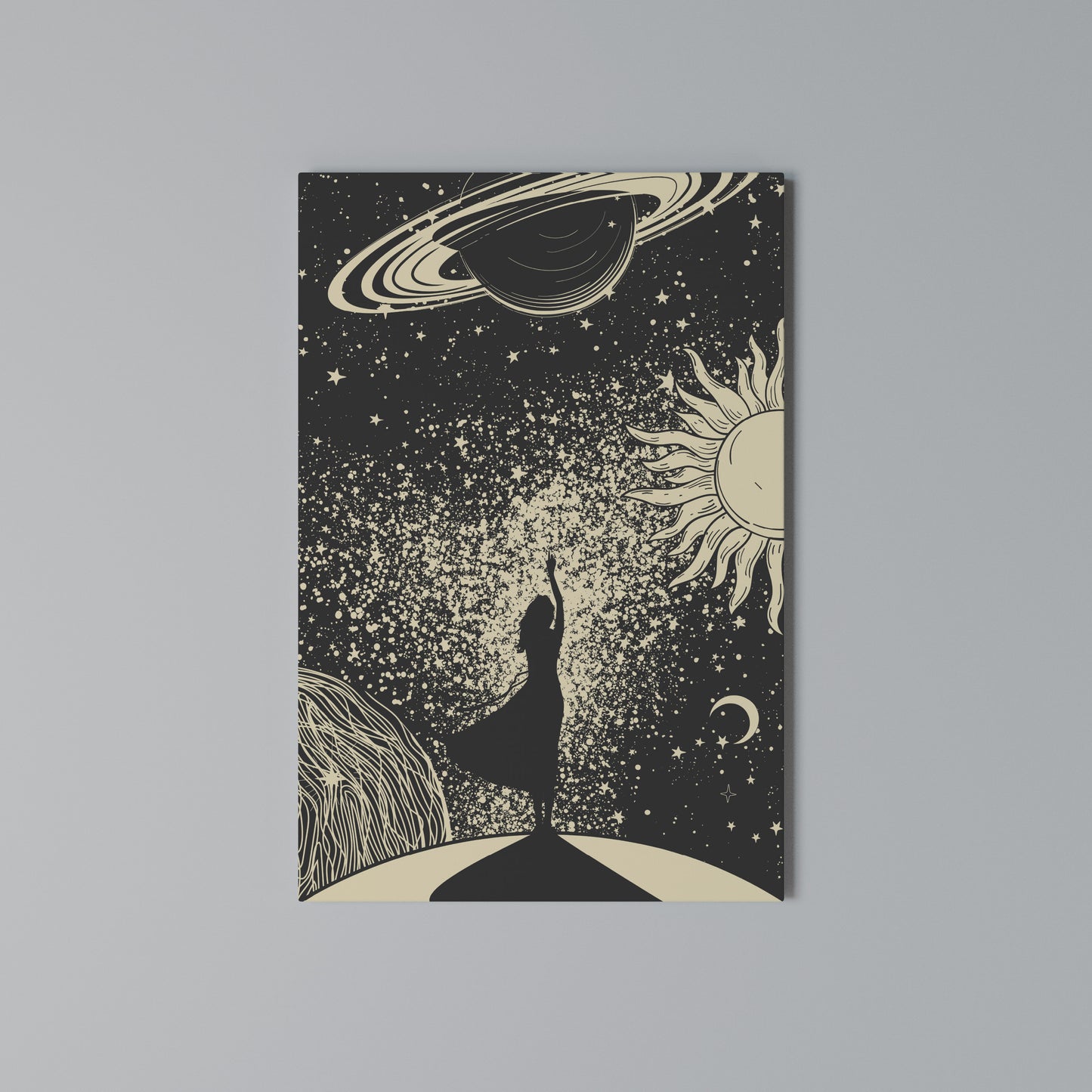 MYSTIC UNIVERSE Stampa su Tela Verticale