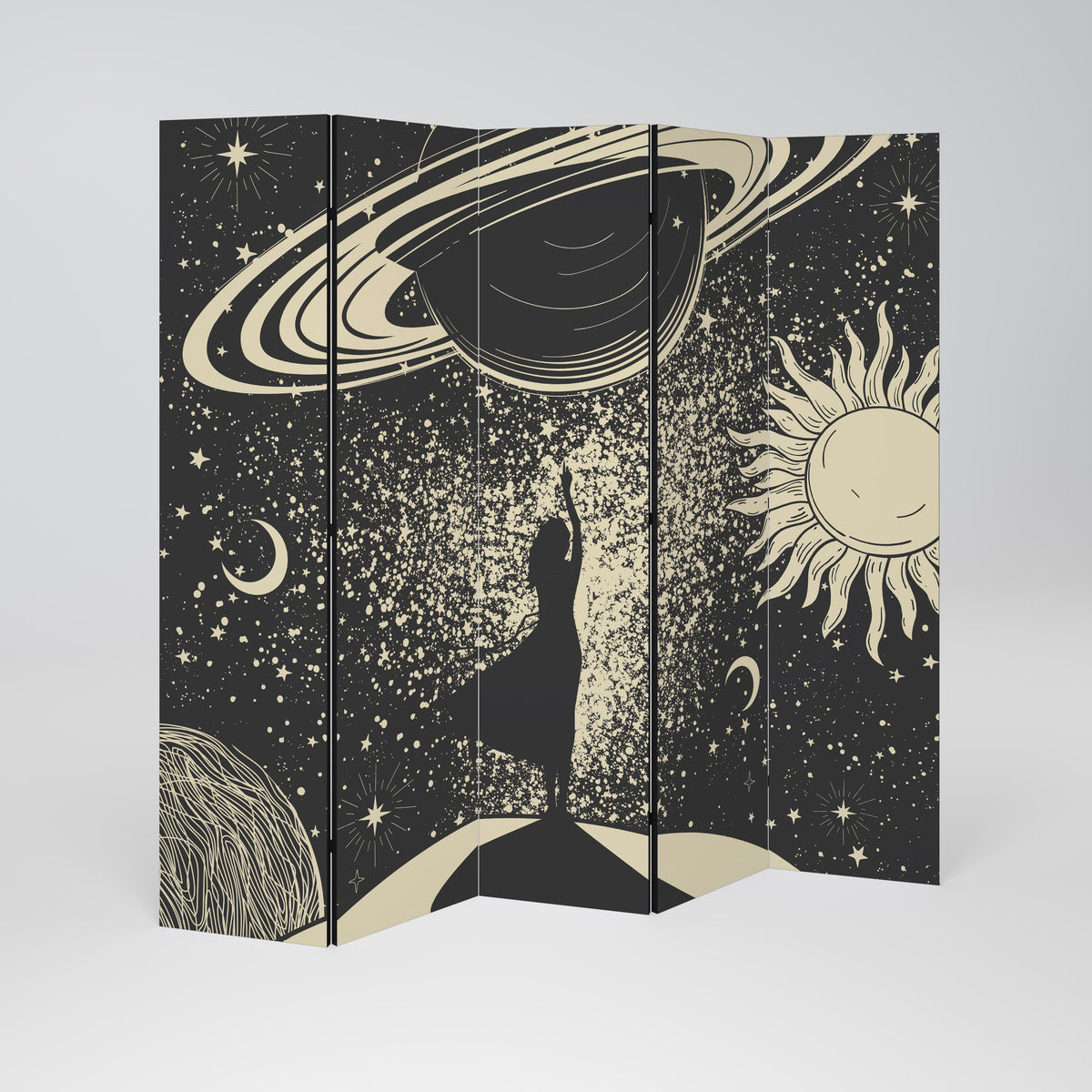 MYSTIC UNIVERSE Paravento Decorativo a 5 Pannelli