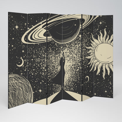 MYSTIC UNIVERSE Divisorio decorativo per ambienti a 6 pannelli
