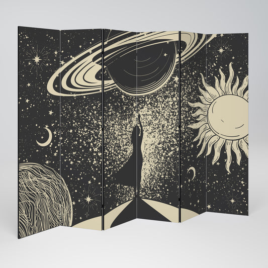 MYSTIC UNIVERSE Divisorio decorativo per ambienti a 6 pannelli