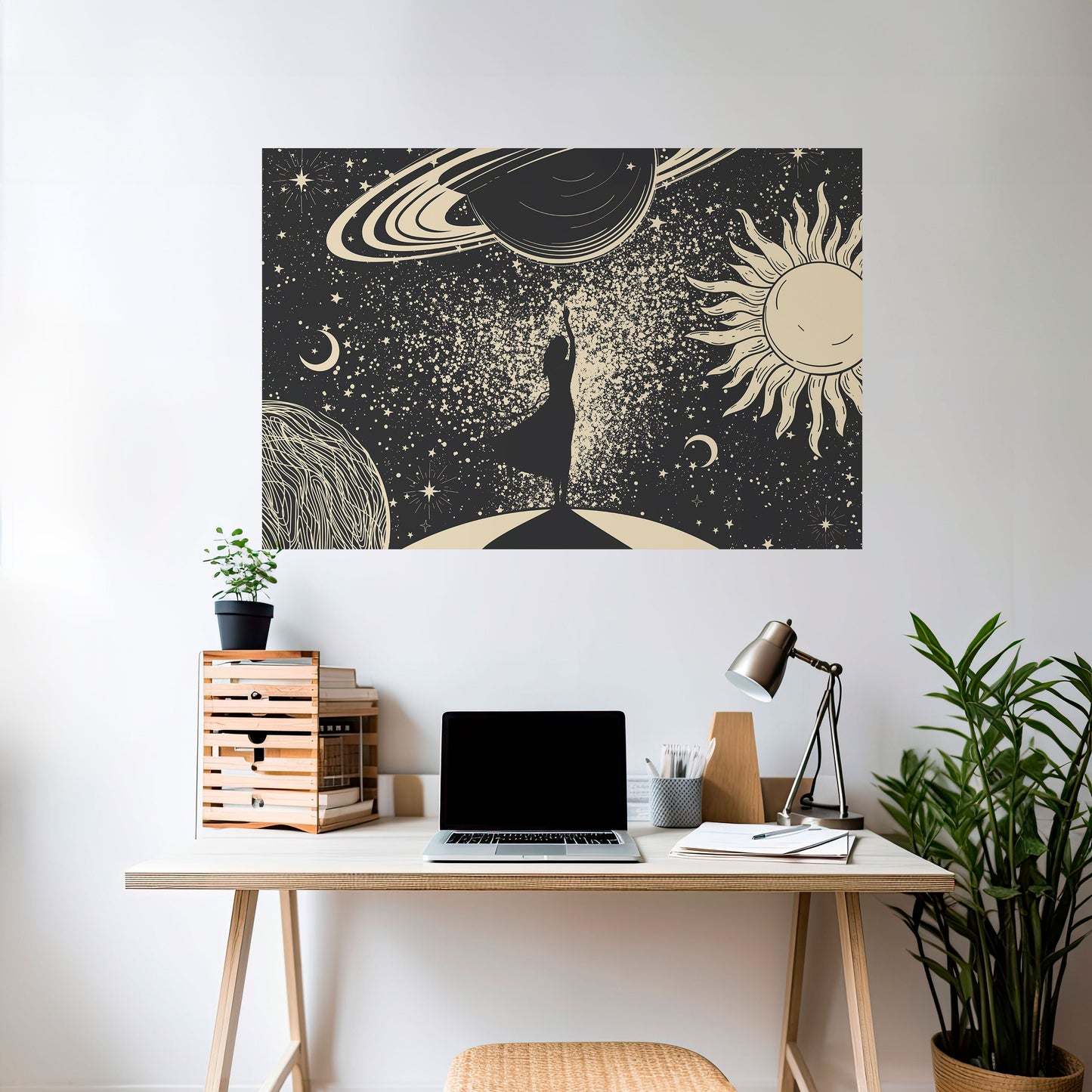 Poster orizzontale staccabile e attaccabile MYSTIC UNIVERSE