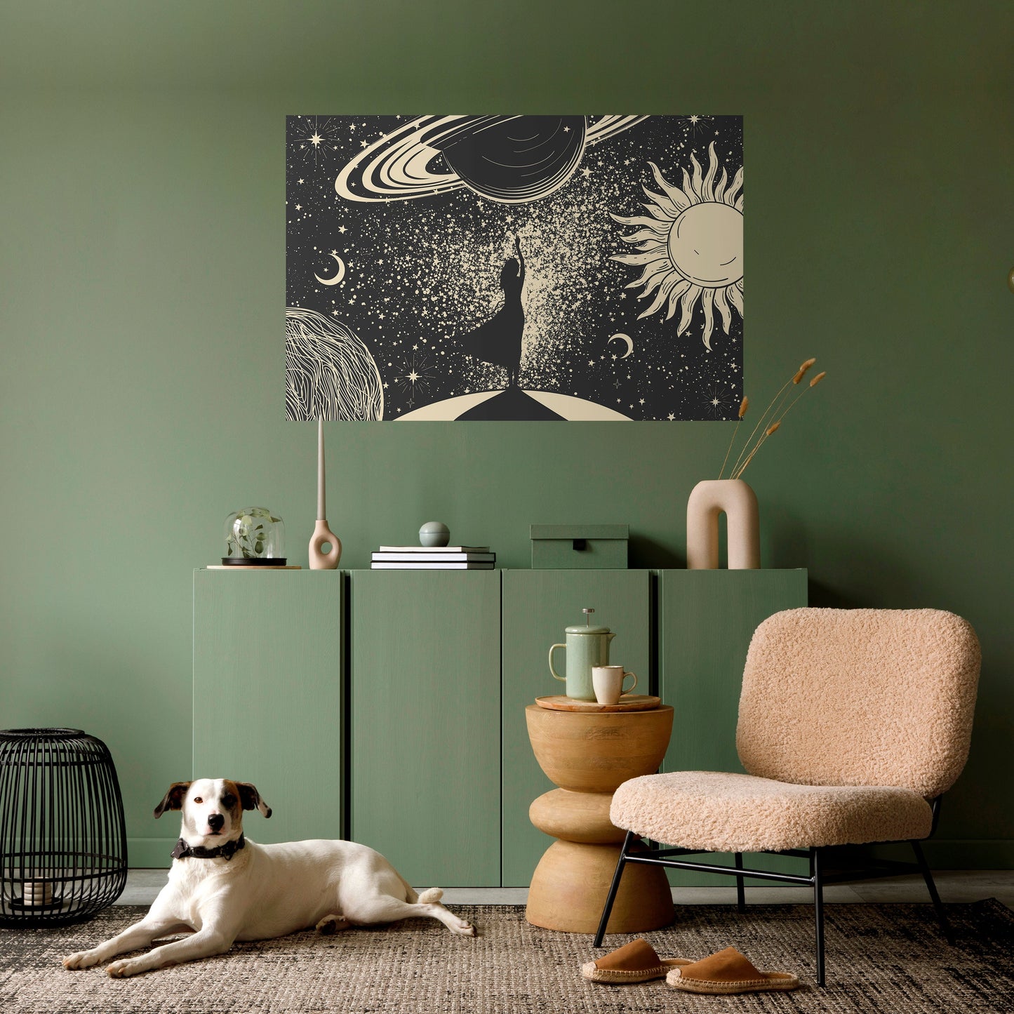 Poster orizzontale staccabile e attaccabile MYSTIC UNIVERSE