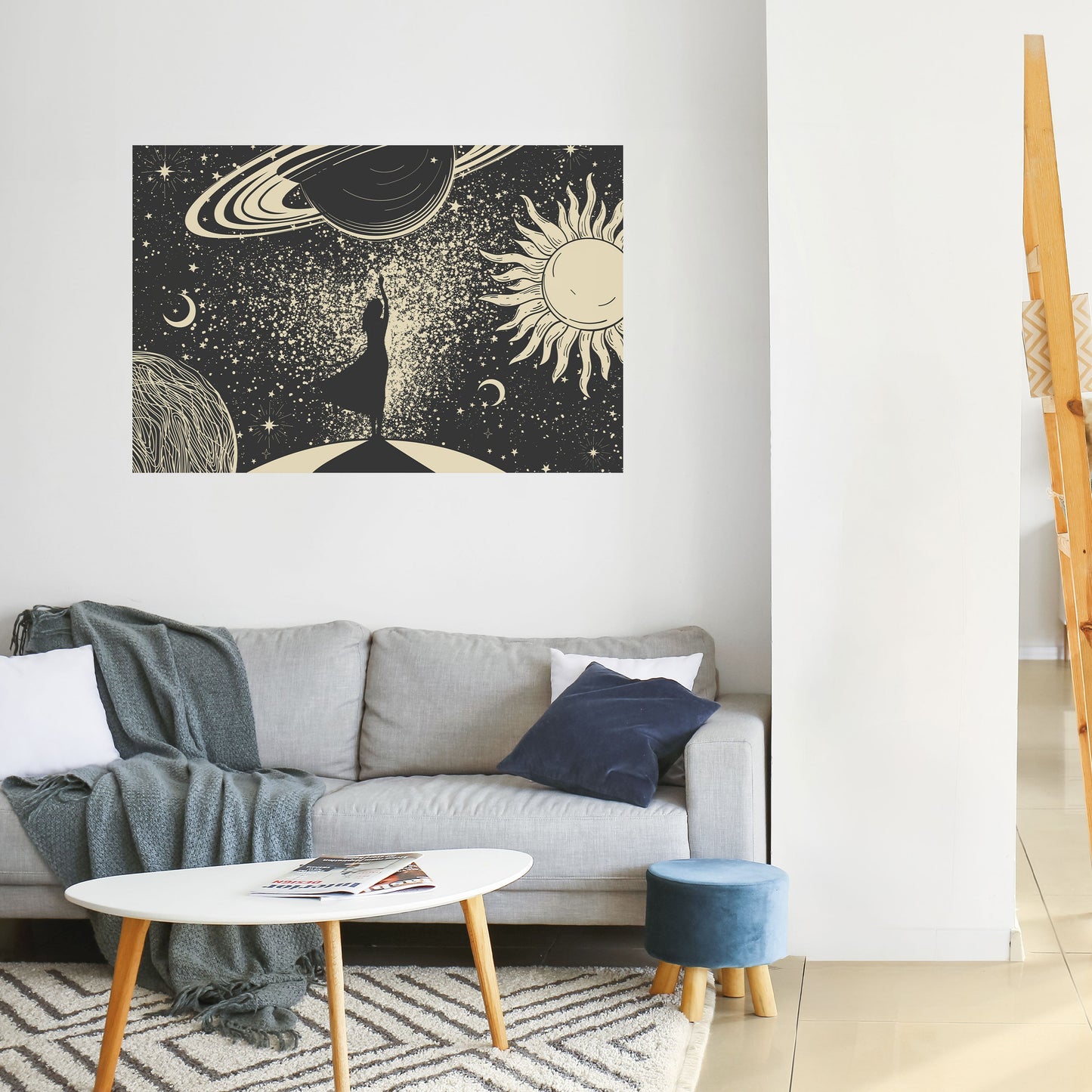 Poster orizzontale staccabile e attaccabile MYSTIC UNIVERSE