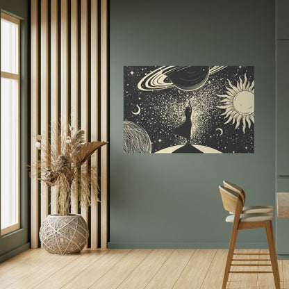 Poster orizzontale staccabile e attaccabile MYSTIC UNIVERSE