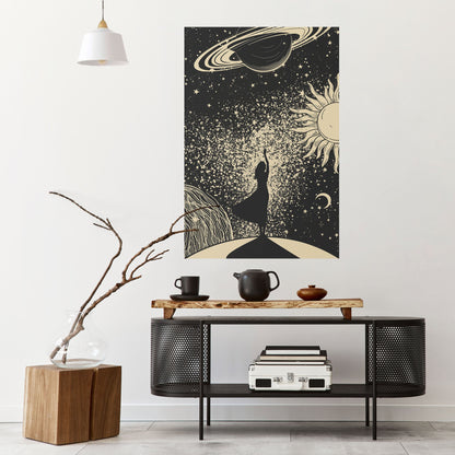 Poster verticale staccabile e attaccabile MYSTIC UNIVERSE