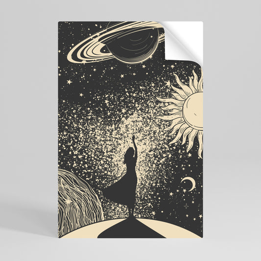 Poster verticale staccabile e attaccabile MYSTIC UNIVERSE
