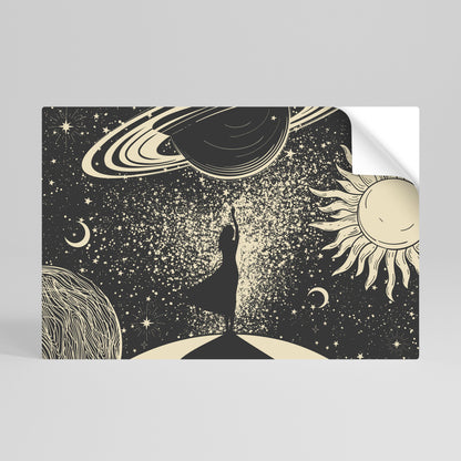 Poster orizzontale staccabile e attaccabile MYSTIC UNIVERSE