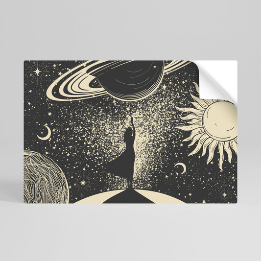 Poster orizzontale staccabile e attaccabile MYSTIC UNIVERSE