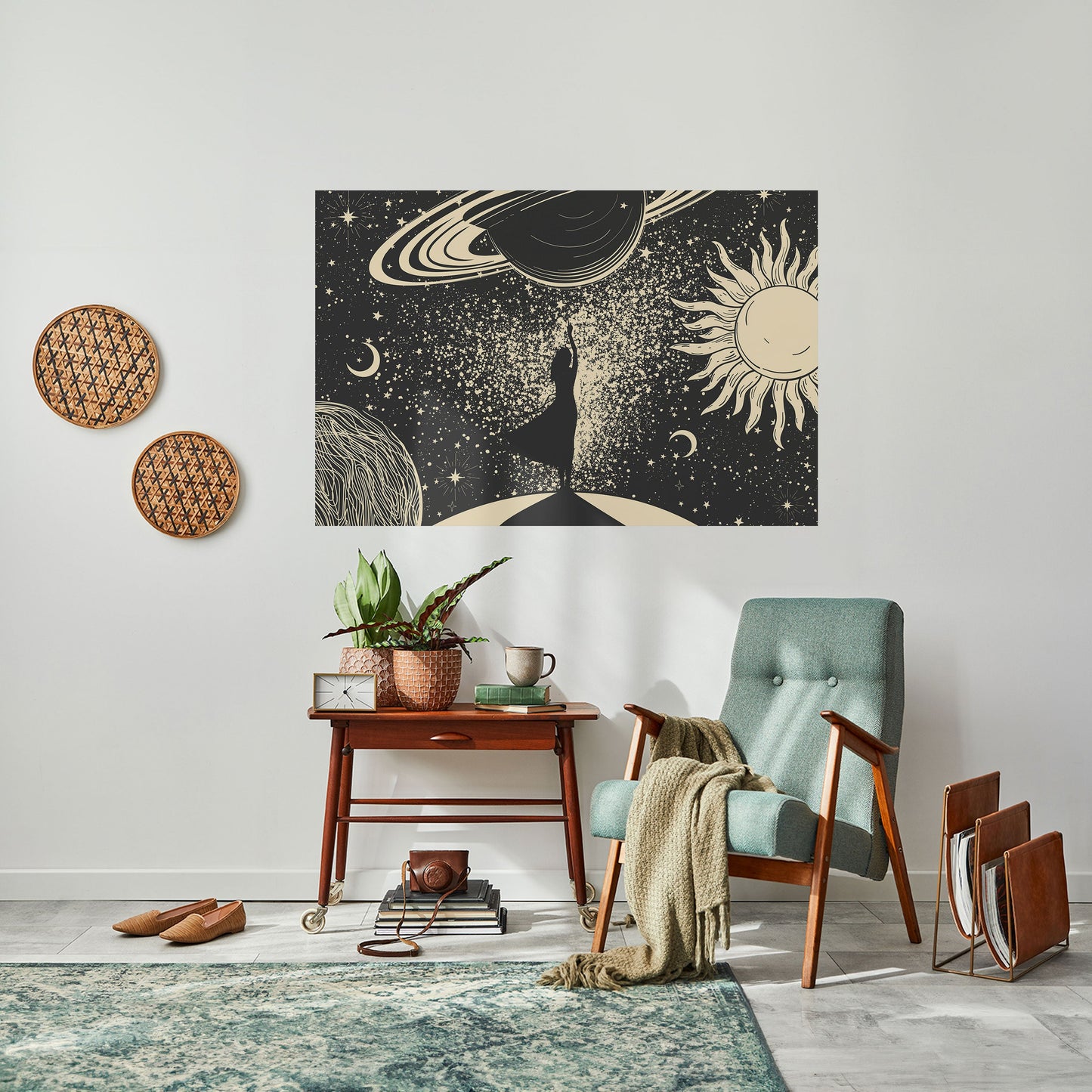 Poster orizzontale staccabile e attaccabile MYSTIC UNIVERSE