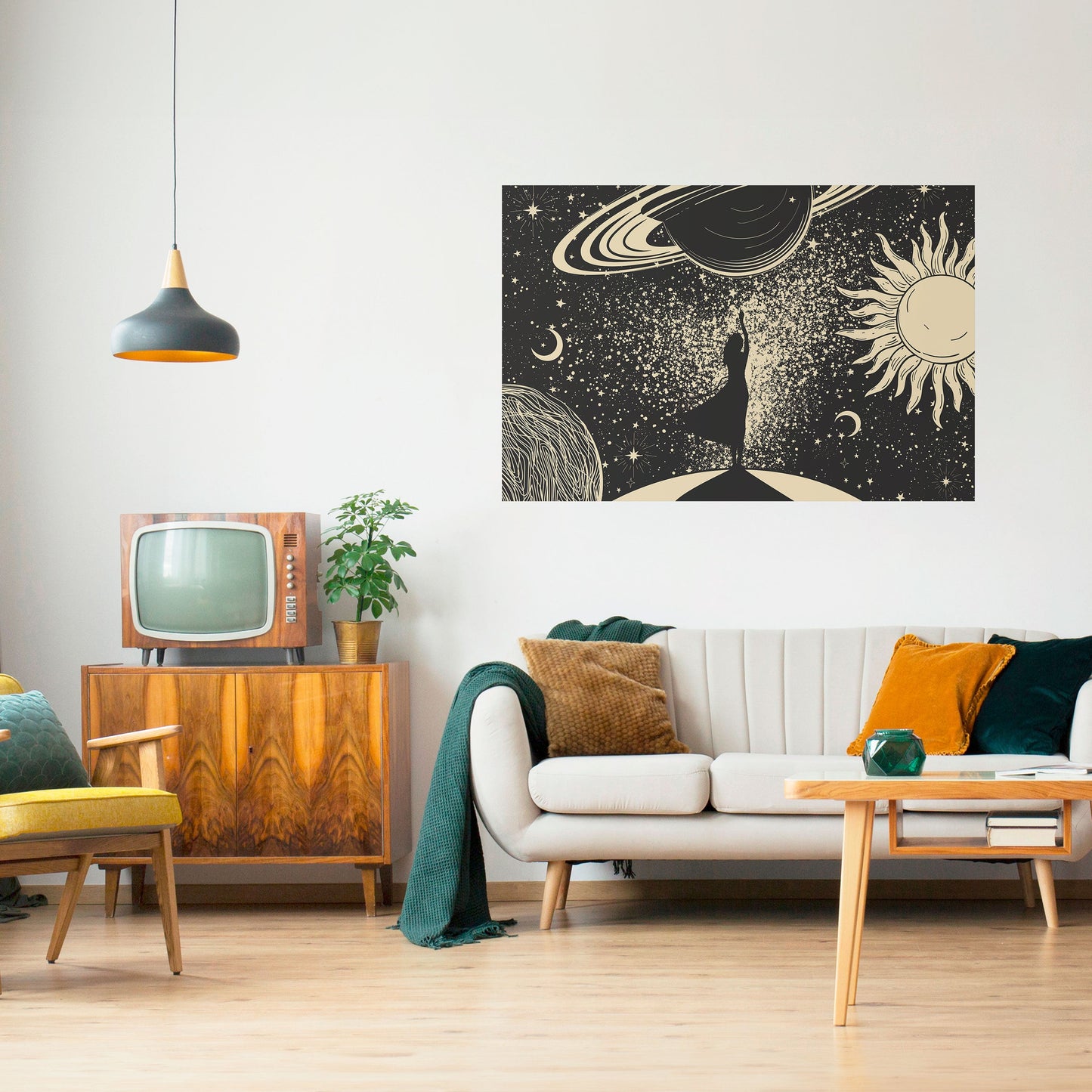 Poster orizzontale staccabile e attaccabile MYSTIC UNIVERSE