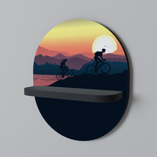Mensola ovale CYCLING HORIZON in finitura nera