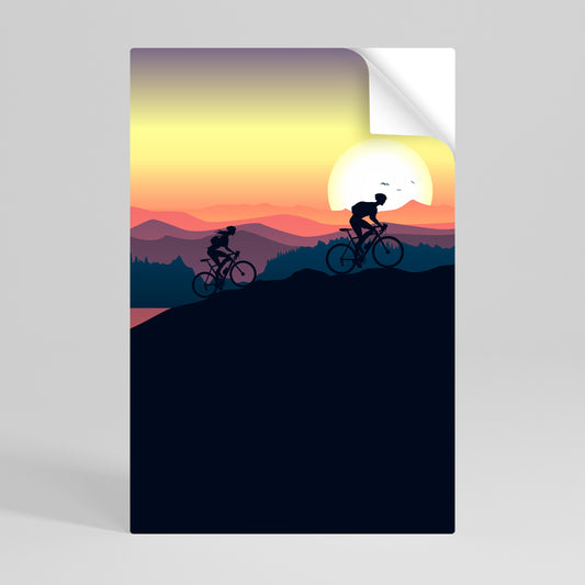 Poster verticale staccabile e attaccabile CYCLING HORIZON