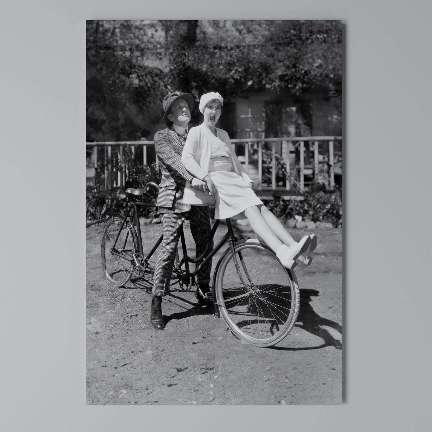 RIDING THROUGH TIME Stampa su Tela Verticale