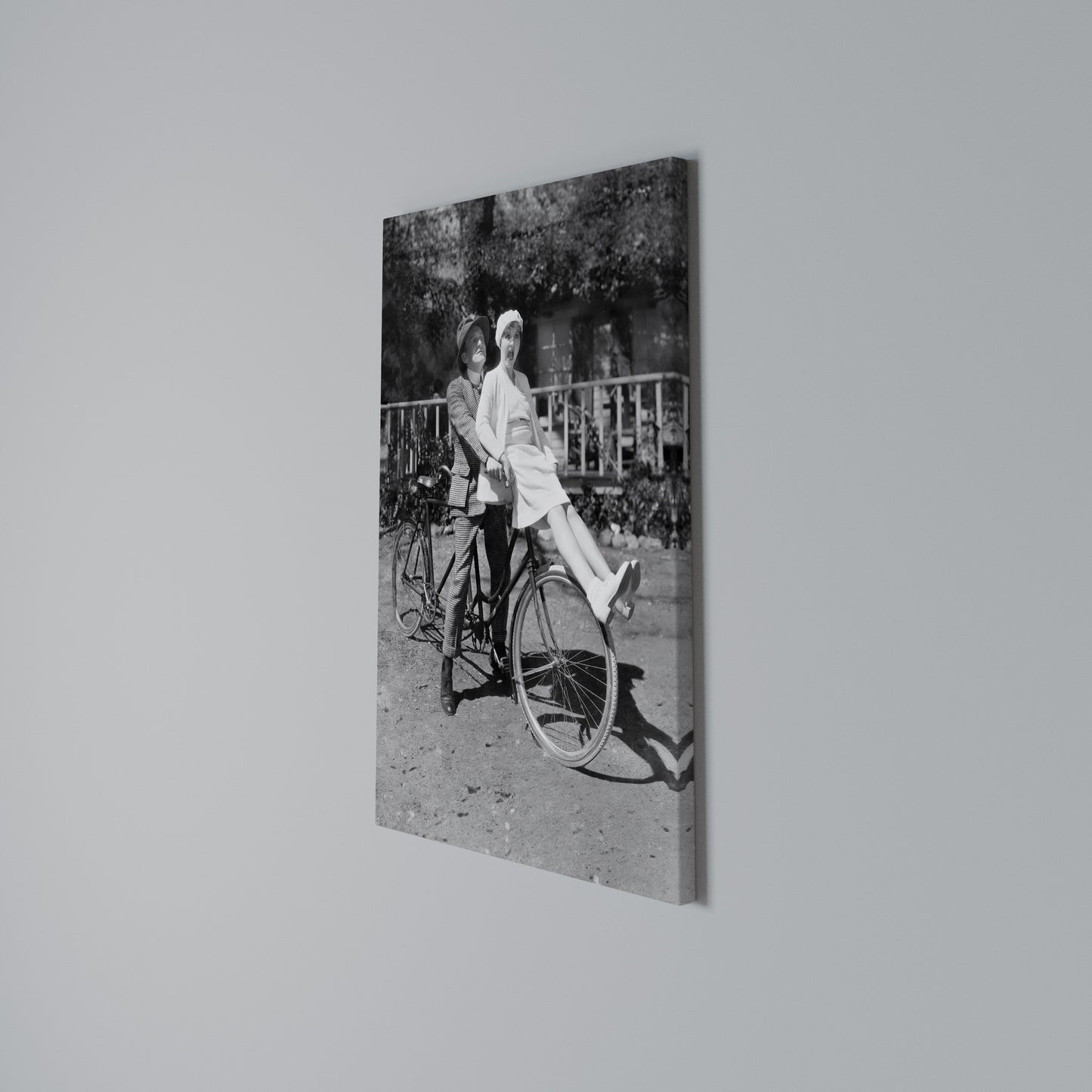 RIDING THROUGH TIME Stampa su Tela Verticale