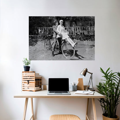 Cavalcando attraverso il tempo Poster orizzontale staccabile e attaccabile
