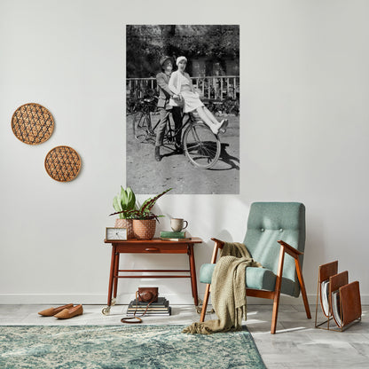 Cavalcando attraverso il tempo Poster verticale staccabile e attaccabile