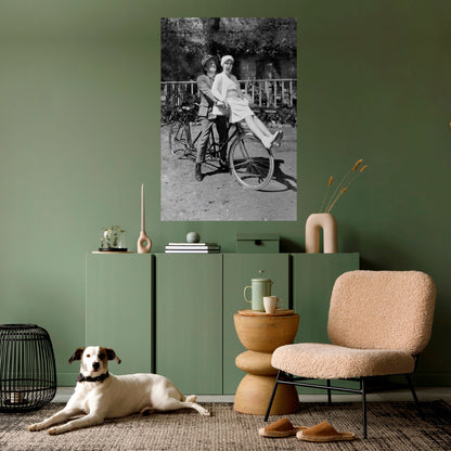 Cavalcando attraverso il tempo Poster verticale staccabile e attaccabile
