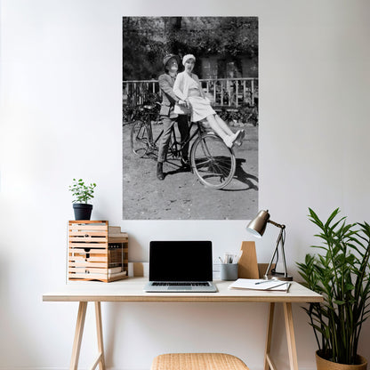 Cavalcando attraverso il tempo Poster verticale staccabile e attaccabile