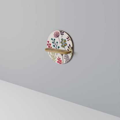 AUTUMN SUNDRIES Mensola ovale per opere d'arte in effetto rovere