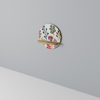 AUTUMN SUNDRIES Mensola rotonda per arte in effetto rovere