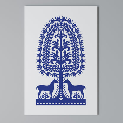 POLISH FOLK ART Stampa su Tela Verticale