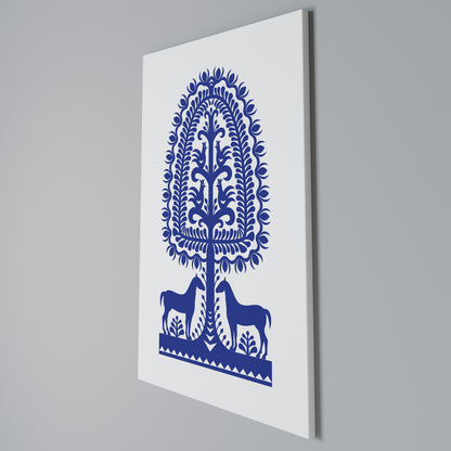 POLISH FOLK ART Stampa su Tela Verticale