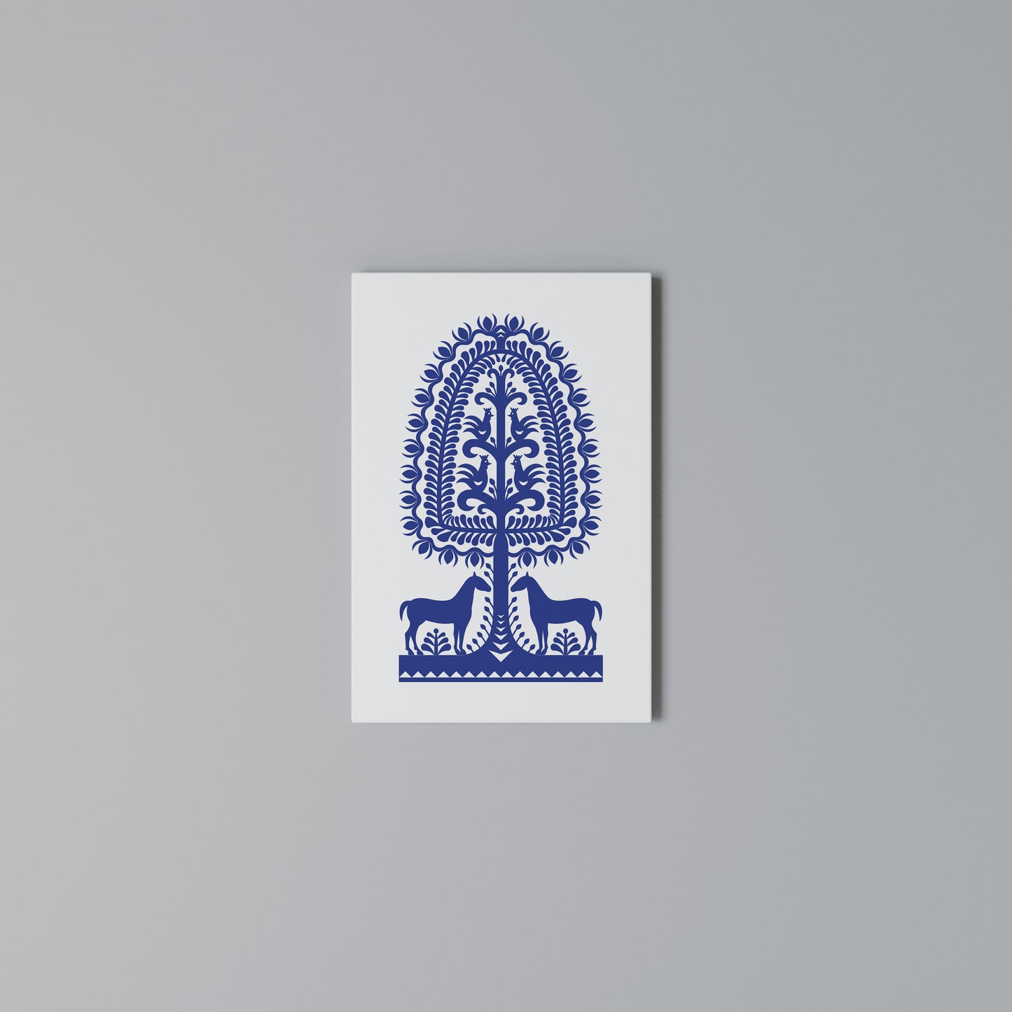 POLISH FOLK ART Stampa su Tela Verticale