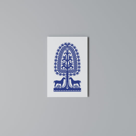 POLISH FOLK ART Stampa su Tela Verticale