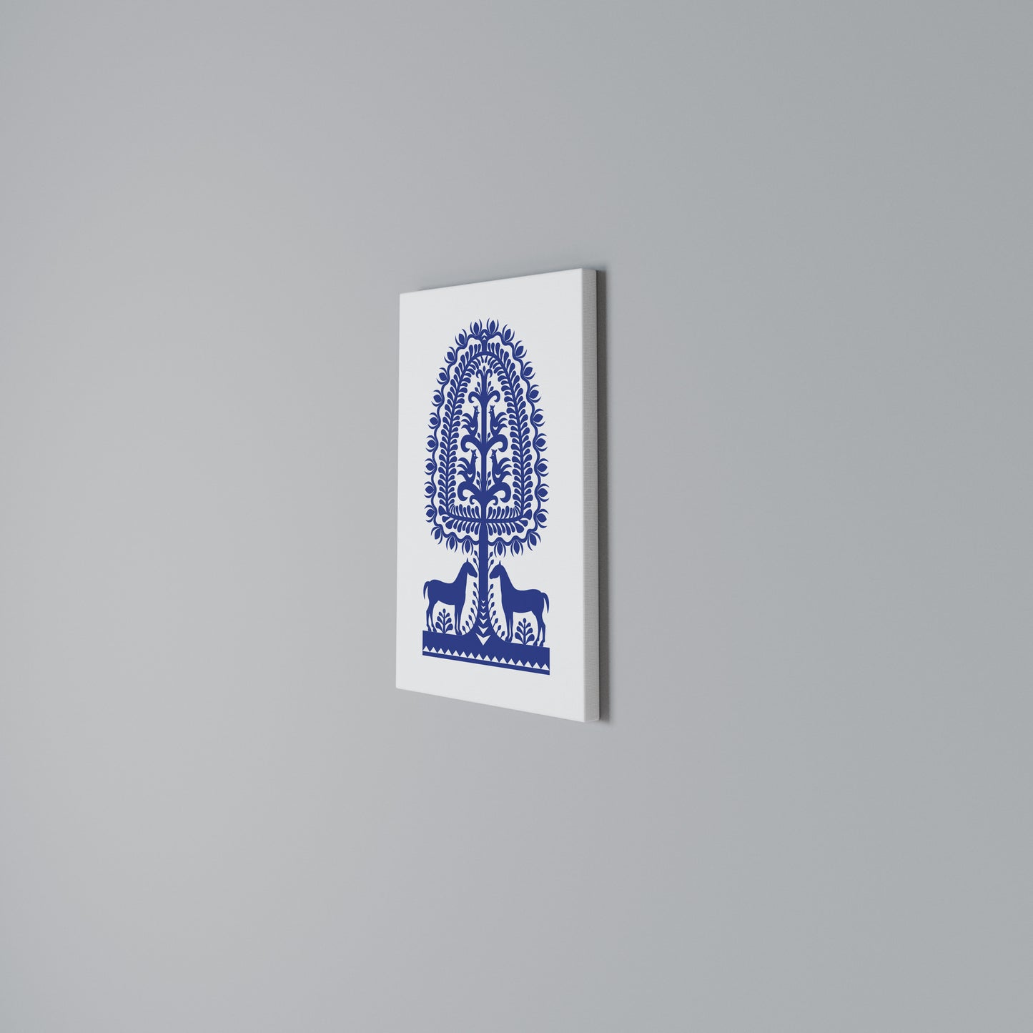 POLISH FOLK ART Stampa su Tela Verticale