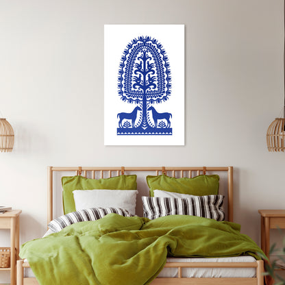POLISH FOLK ART Stampa su tela verticale