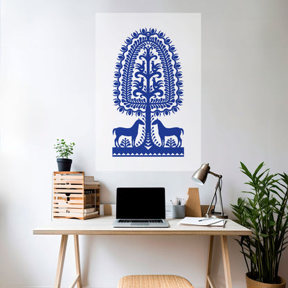 Poster verticale staccabile e attaccabile di ARTE POPOLARE POLACCA