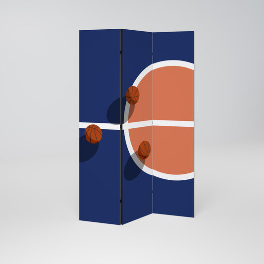 PARETE PARETE DECORATIVA A 3 PANNELLI BASKETBALL CHALLENGE