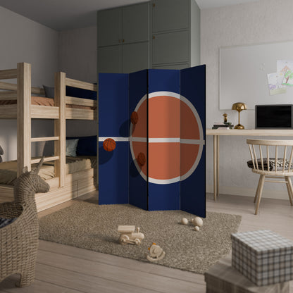 PARAVENTO DECORATIVO A 4 PANNELLI BASKETBALL CHALLENGE