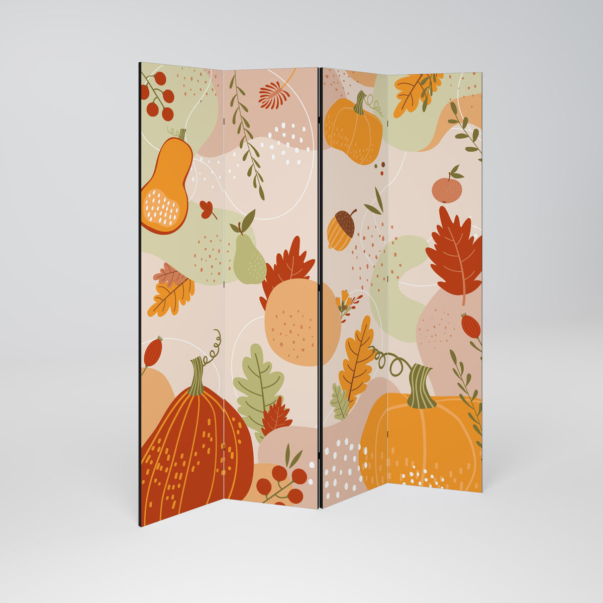 HELLO AUTUMN Paravento Decorativo a 4 Pannelli