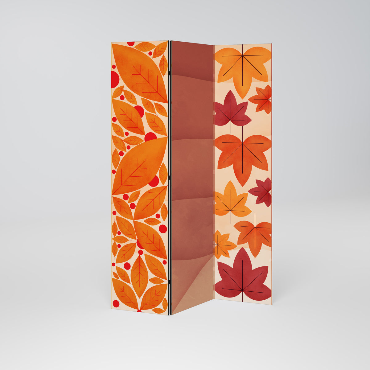 VIBRANT FALL FOLIAGE Paravento Decorativo a 3 Pannelli