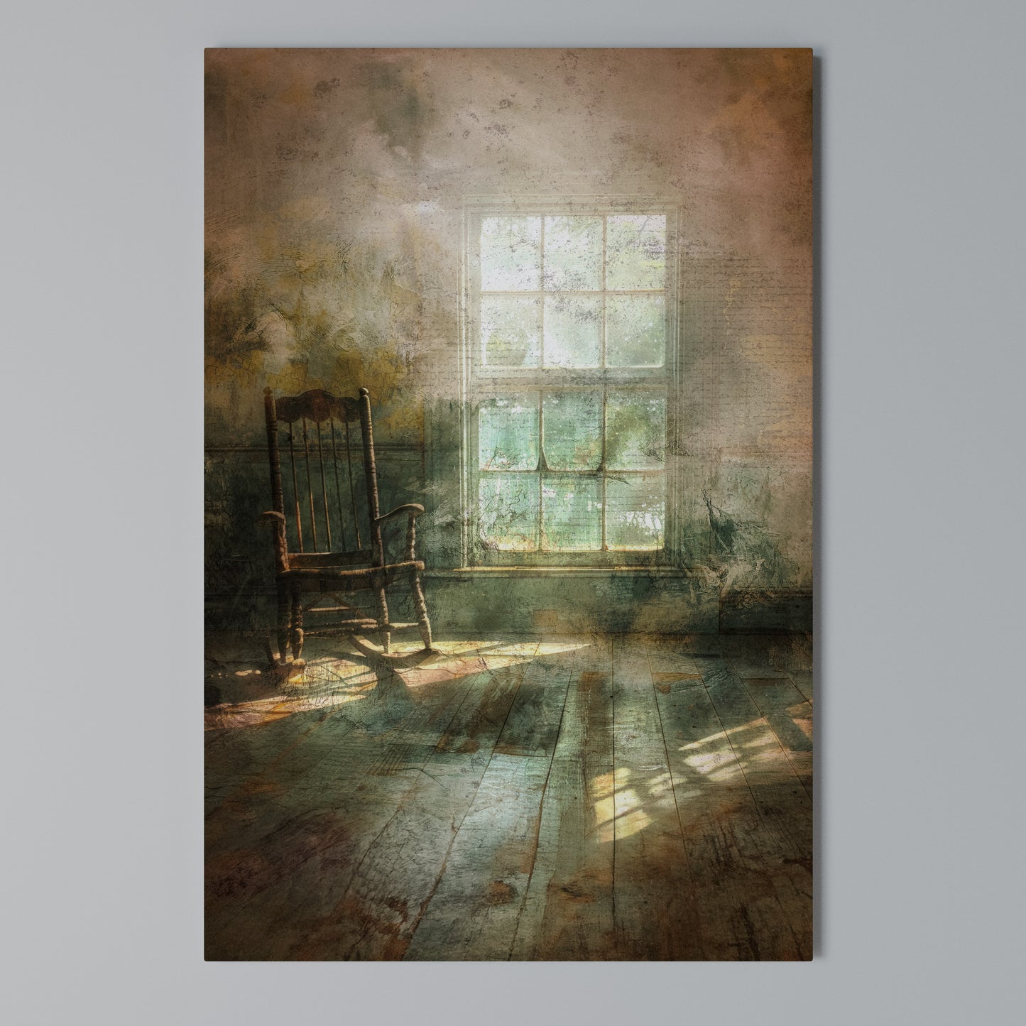 SUNLIT STILLNESS Stampa su Tela Verticale