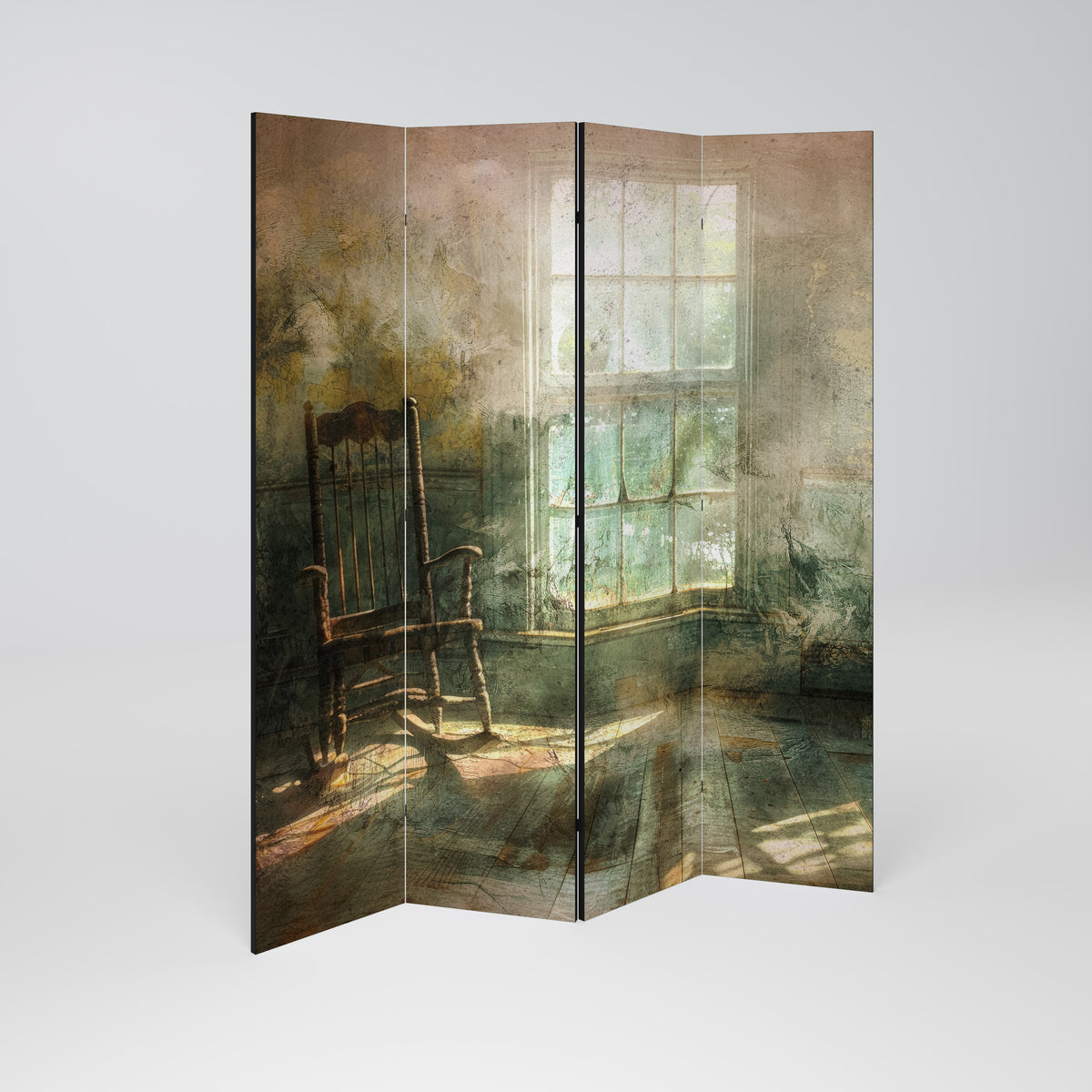 SUNLIT STILLNESS Paravento Decorativo a 4 Pannelli