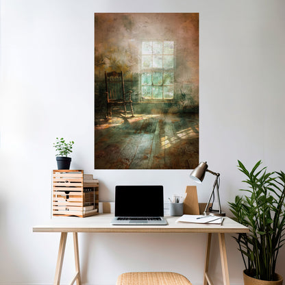 Poster verticale staccabile e attaccabile SUNLIGHT STILLNESS